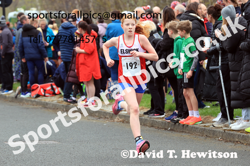 Boys and Girls Under-14s, 2026 Elswick Harriers Good Friday Road Relays and Young Athletes, Newburn,  Newcastle upon Tyne. Photo: David T. Hewitson/Sports for All Pics